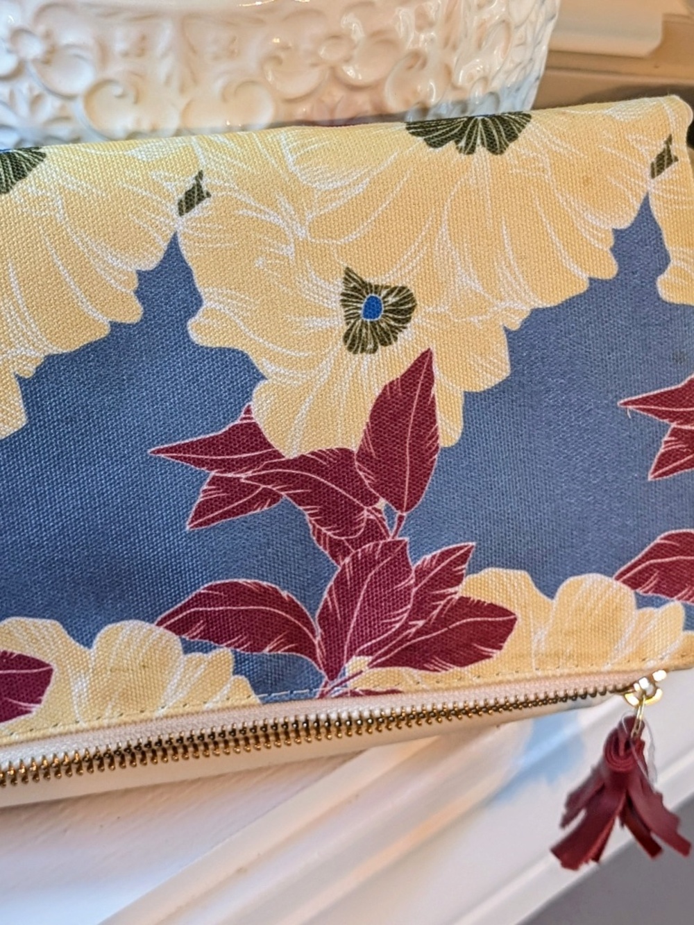 Rachel Pally Reversible Foldover Clutch “Pattern Bloom"